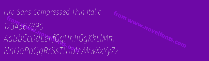 Fira Sans Compressed Thin ItalicPreview Fira Sans Compressed Thin ItalicPreview