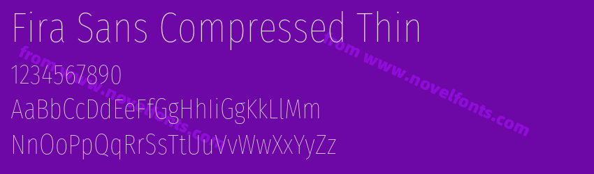 Fira Sans Compressed ThinPreview Fira Sans Compressed ThinPreview