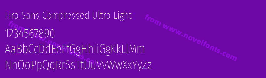 Fira Sans Compressed Ultra LightPreview Fira Sans Compressed Ultra LightPreview