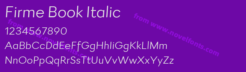Firme Book ItalicPreview Firme Book ItalicPreview