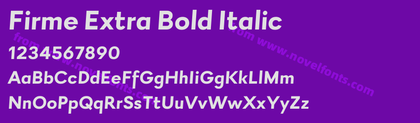 Firme Extra Bold ItalicPreview Firme Extra Bold ItalicPreview