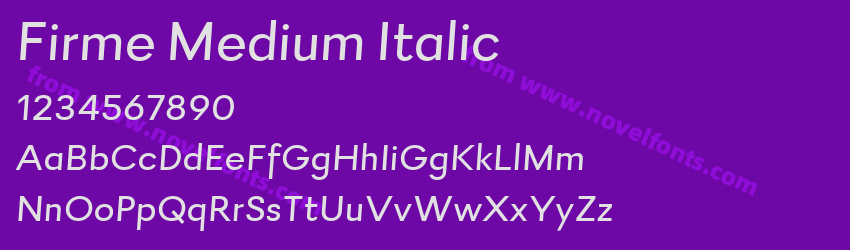Firme Medium ItalicPreview Firme Medium ItalicPreview