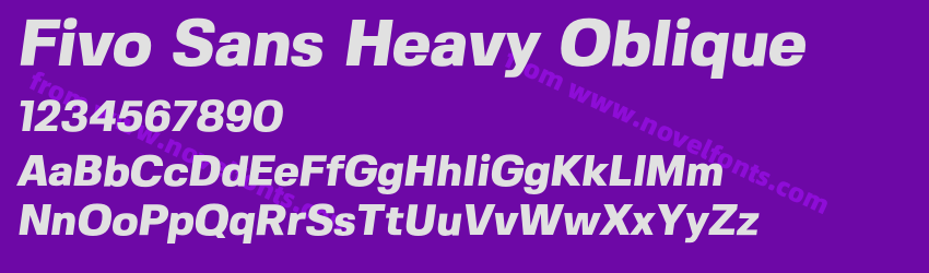 Fivo Sans Heavy ObliquePreview Fivo Sans Heavy ObliquePreview
