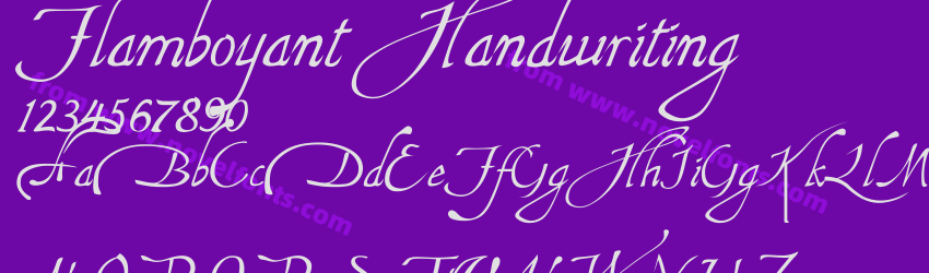 Flamboyant HandwritingPreview Flamboyant HandwritingPreview