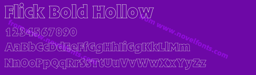 Flick Bold HollowPreview Flick Bold HollowPreview