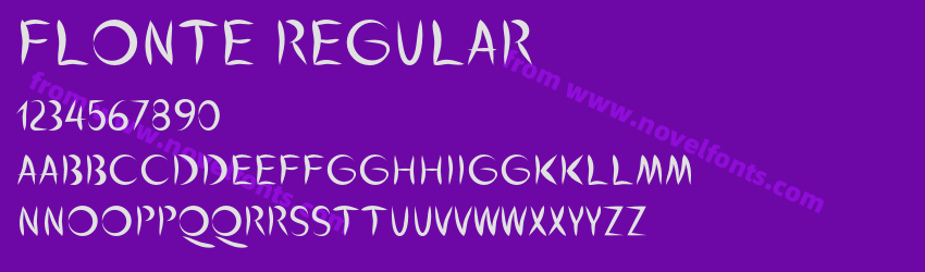 Flonte RegularPreview Flonte RegularPreview