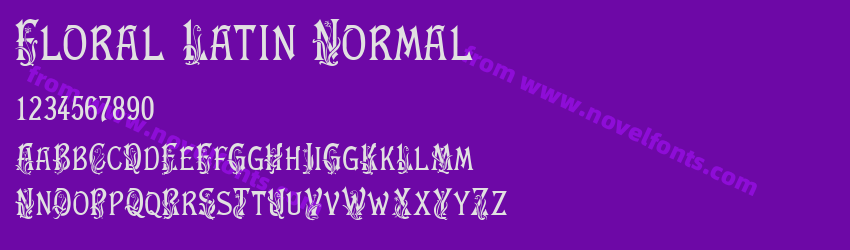 Floral Latin NormalPreview Floral Latin NormalPreview