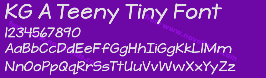 KG A Teeny Tiny FontPreview