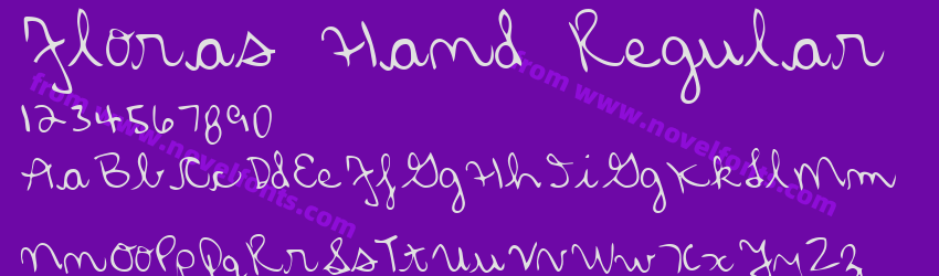 Floras Hand RegularPreview Floras Hand RegularPreview
