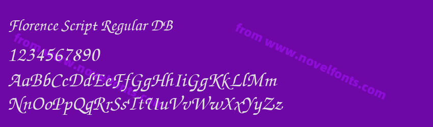 Florence Script Regular DBPreview Florence Script Regular DBPreview