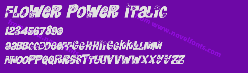 Flower Power ItalicPreview Flower Power ItalicPreview