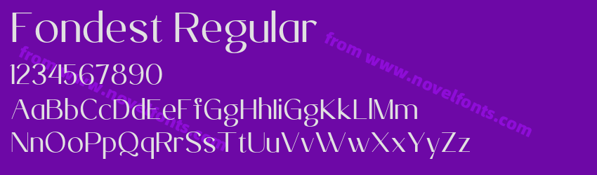 Fondest RegularPreview Fondest RegularPreview