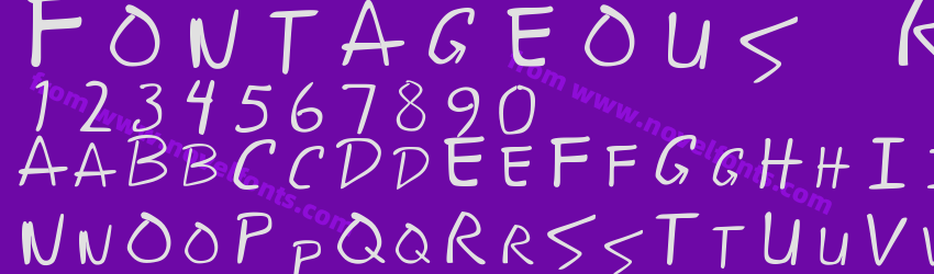 Fontageous RenditionPreview Fontageous RenditionPreview