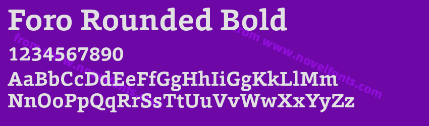 Foro Rounded BoldPreview Foro Rounded BoldPreview