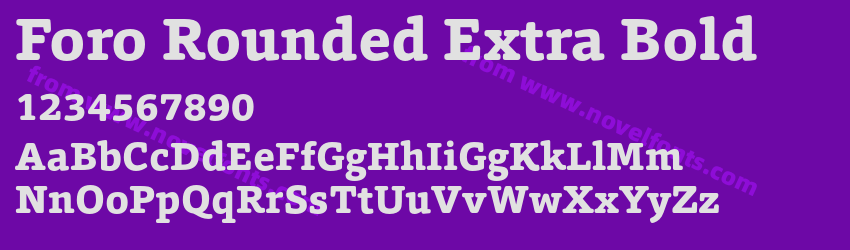 Foro Rounded Extra BoldPreview Foro Rounded Extra BoldPreview