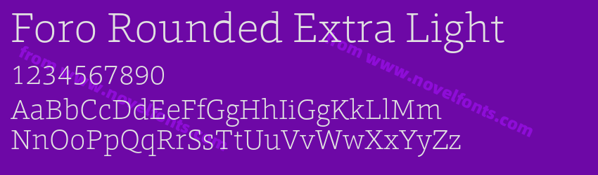 Foro Rounded Extra LightPreview Foro Rounded Extra LightPreview