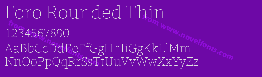 Foro Rounded ThinPreview Foro Rounded ThinPreview