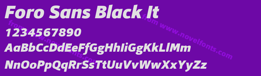 Foro Sans Black ItPreview Foro Sans Black ItPreview