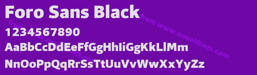 Foro Sans BlackPreview Foro Sans BlackPreview