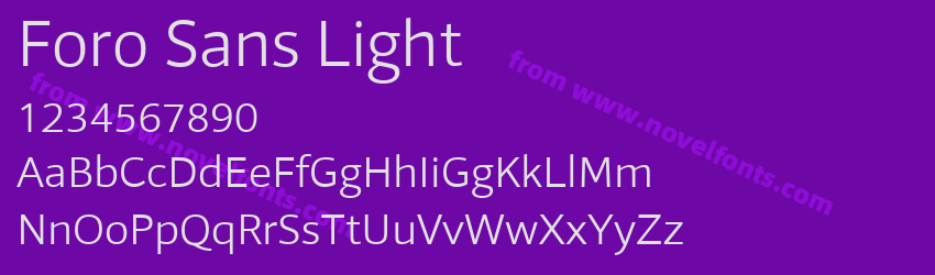 Foro Sans LightPreview Foro Sans LightPreview