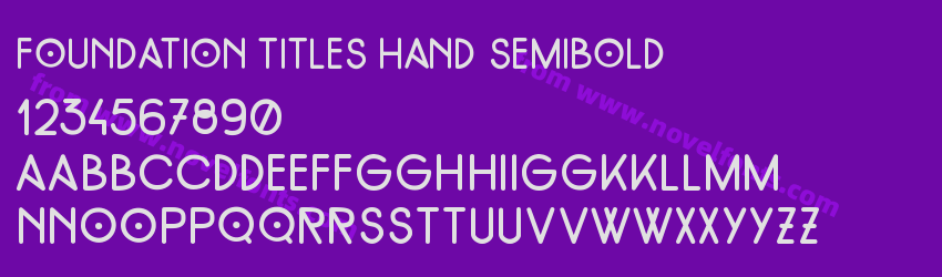 Foundation Titles Hand SemiboldPreview Foundation Titles Hand SemiboldPreview