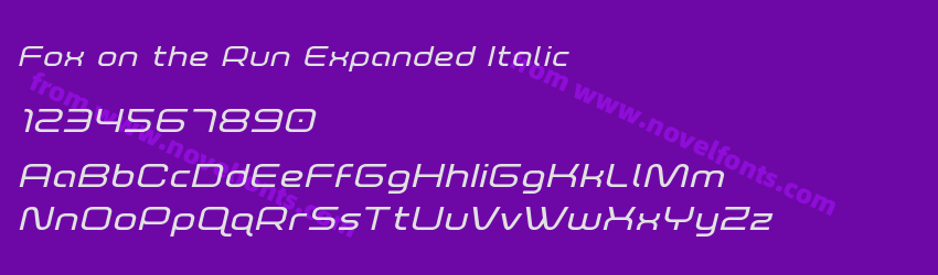 Fox on the Run Expanded ItalicPreview Fox on the Run Expanded ItalicPreview