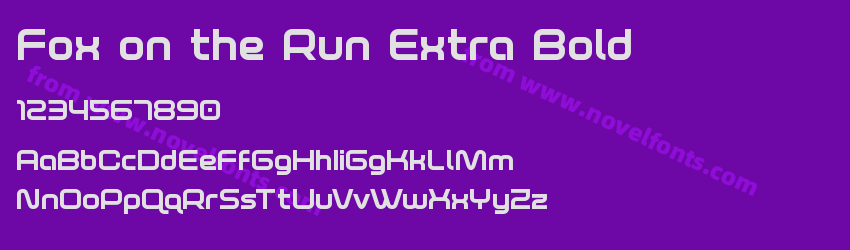 Fox on the Run Extra BoldPreview Fox on the Run Extra BoldPreview