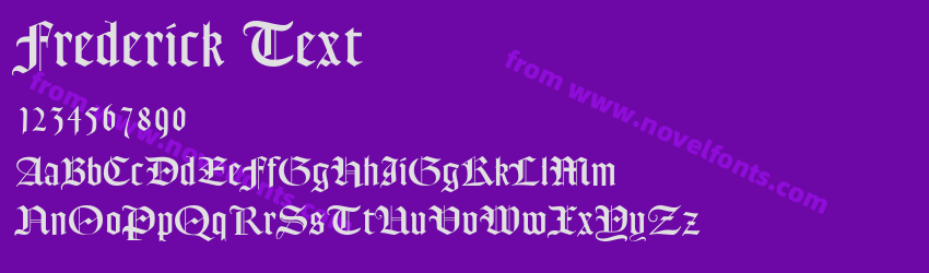 Frederick TextPreview Frederick TextPreview