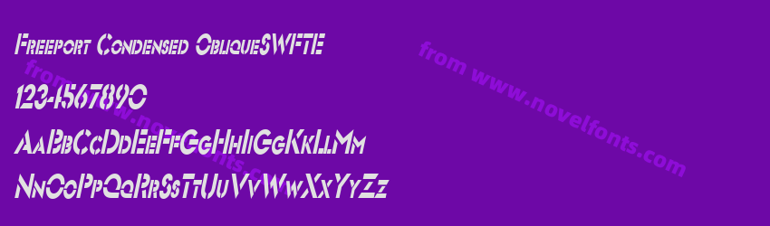 Freeport Condensed ObliqueSWFTEPreview Freeport Condensed ObliqueSWFTEPreview