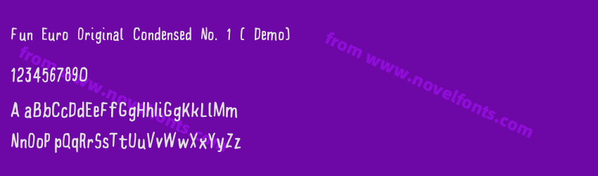 Fun Euro Original Condensed No. 1 ( Demo)Preview Fun Euro Original Condensed No. 1 ( Demo)Preview