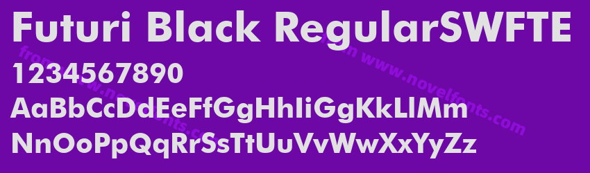Futuri Black RegularSWFTEPreview Futuri Black RegularSWFTEPreview