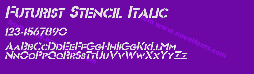 Futurist Stencil ItalicPreview Futurist Stencil ItalicPreview