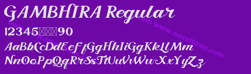 GAMBHIRA RegularPreview GAMBHIRA RegularPreview