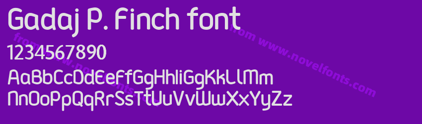 Gadaj_P. Finch_fontPreview Gadaj_P. Finch_fontPreview