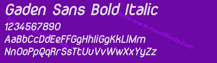 Gaden Sans Bold ItalicPreview Gaden Sans Bold ItalicPreview