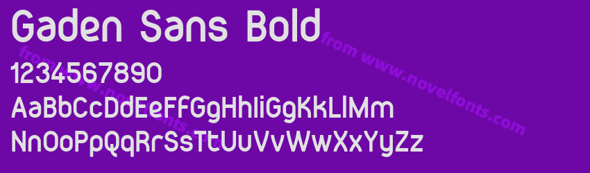 Gaden Sans BoldPreview Gaden Sans BoldPreview