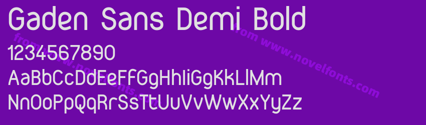 Gaden Sans Demi BoldPreview Gaden Sans Demi BoldPreview