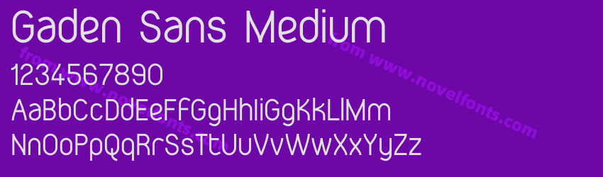 Gaden Sans MediumPreview Gaden Sans MediumPreview