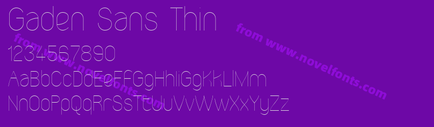 Gaden Sans ThinPreview Gaden Sans ThinPreview