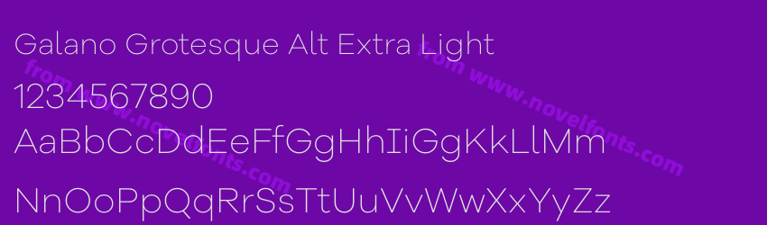 Galano Grotesque Alt Extra LightPreview Galano Grotesque Alt Extra LightPreview