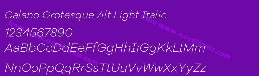 Galano Grotesque Alt Light ItalicPreview Galano Grotesque Alt Light ItalicPreview