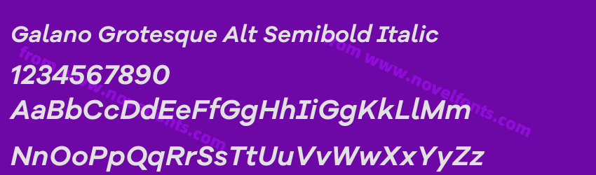 Galano Grotesque Alt Semibold ItalicPreview Galano Grotesque Alt Semibold ItalicPreview