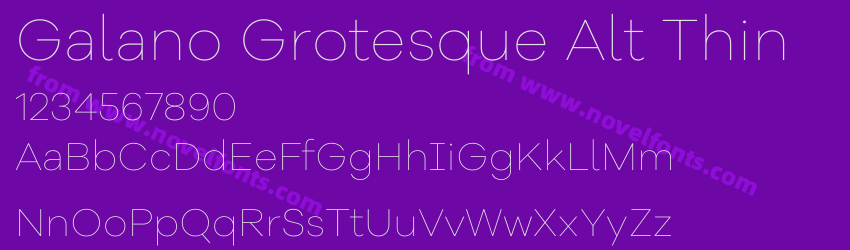 Galano Grotesque Alt ThinPreview Galano Grotesque Alt ThinPreview
