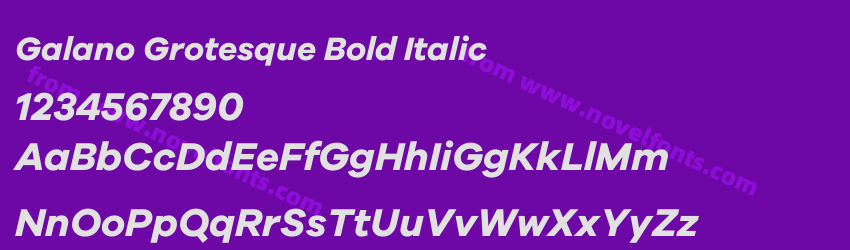 Galano Grotesque Bold ItalicPreview Galano Grotesque Bold ItalicPreview