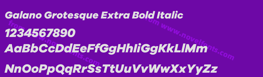 Galano Grotesque Extra Bold ItalicPreview Galano Grotesque Extra Bold ItalicPreview