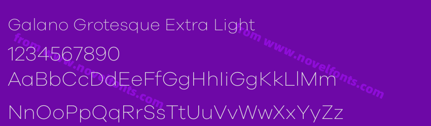 Galano Grotesque Extra LightPreview Galano Grotesque Extra LightPreview