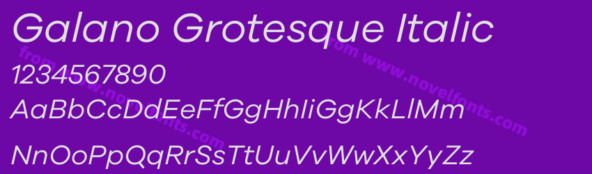 Galano Grotesque ItalicPreview Galano Grotesque ItalicPreview