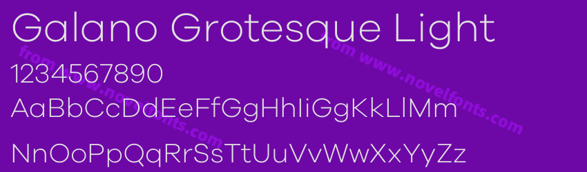 Galano Grotesque LightPreview Galano Grotesque LightPreview