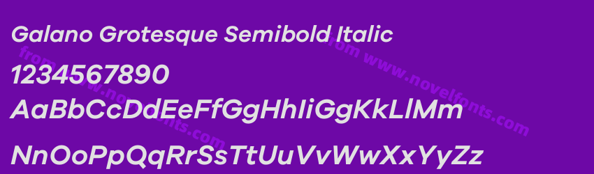 Galano Grotesque Semibold ItalicPreview Galano Grotesque Semibold ItalicPreview