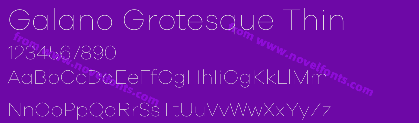 Galano Grotesque ThinPreview Galano Grotesque ThinPreview